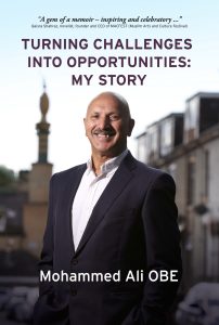 Front cover of Dr Mohammed Ali OBE's memoir.