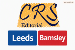 A CRS Editorial Leeds and Barnsley logo.
