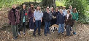 Business owners on a CRS Editorial Leeds netwalk at Roundhay Park.